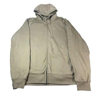 Ecologyst Full Zip Hoodie XL Tan Organic Cotton Fleece Made in Canada